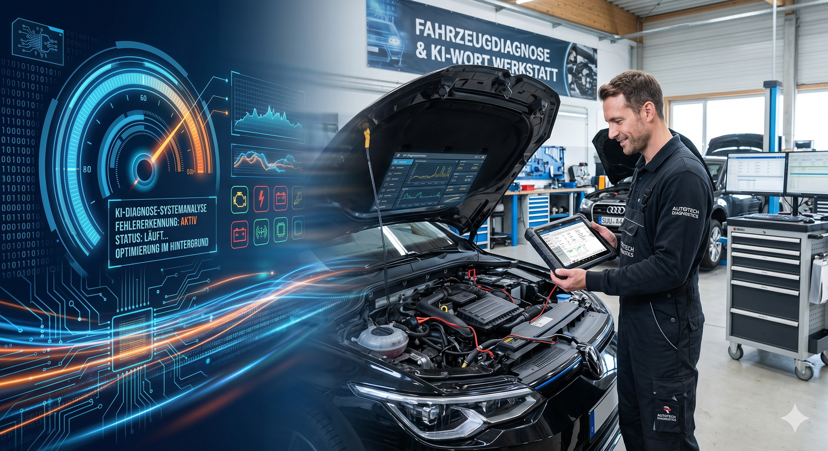 KI-gestützte Fahrzeugdiagnose in der Werkstatt